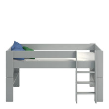 Load image into Gallery viewer, Steens for Kids Mid Sleeper Grey Furniture To Go 1012906130072 5707252067731 Step into the world of &quot;Steens for Kids,&quot; where dreams come to life! Our captivating range of children&#39;s beds offers exciting options to enhance bedtime. From Single beds to High sleepers, Bunk beds, and Midsleepers, each meticulously crafted from solid MDF for safety and durability. Add a touch of magic with optional accessories like under bed tents, over bed tunnels, and side pockets, sparking imagination and creating cozy hideaw