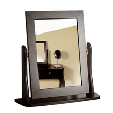 Load image into Gallery viewer, Baroque Mirror Black Furniture To Go 1013766780049 5707252056599 This Provence-inspired Baroque Mirror brings a touch of elegance to any bedroom. With a minimalist design and rich black finish, this piece works well with any style of room. The mirror is hinged so can be rotated to allow you to find the best angle. Choose other items from the Baroque range to complete the look. The mirror is best matched with the Baroque Dressing Table and Stool Dimensions: 494mm x 467mm x 167mm (Height x Width x Depth) 
 Hi