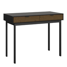 Load image into Gallery viewer, Soma Bedside Table 2 Drawers Granulated Black Brushed espresso in Black &amp; Pine Furniture To Go 1014120020231 5707252086169 Unveiling Soma Range: Elevate your home with contemporary sophistication. With its captivating two-tone beauty, robust construction, and versatile design, Soma is the ideal choice for any room. Upgrade your living spaces and embrace the perfect fusion of modern charm and functionality with the Soma Range. Dimensions: 508mm x 543mm x 412mm (Height x Width x Depth) 
 Large storage solutio