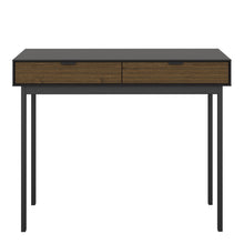 Load image into Gallery viewer, Soma Bedside Table 2 Drawers Granulated Black Brushed espresso in Black &amp; Pine Furniture To Go 1014120020231 5707252086169 Unveiling Soma Range: Elevate your home with contemporary sophistication. With its captivating two-tone beauty, robust construction, and versatile design, Soma is the ideal choice for any room. Upgrade your living spaces and embrace the perfect fusion of modern charm and functionality with the Soma Range. Dimensions: 508mm x 543mm x 412mm (Height x Width x Depth) 
 Large storage solutio