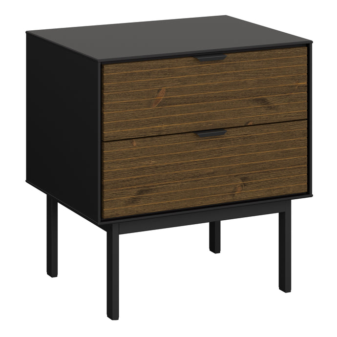 Soma Desk 2 Drawers Granulated Black Brushed espresso in Black & Pine Furniture To Go 1014120770231 5707252086060 Unveiling Soma Range: Elevate your home with contemporary sophistication. With its captivating two-tone beauty, robust construction, and versatile design, Soma is the ideal choice for any room. Upgrade your living spaces and embrace the perfect fusion of modern charm and functionality with the Soma Range. Dimensions: 1000mm x 791.5mm x 513mm (Height x Width x Depth) 
 Large storage solution for 