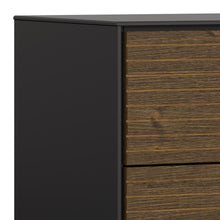 Load image into Gallery viewer, Soma Desk 2 Drawers Granulated Black Brushed espresso in Black &amp; Pine Furniture To Go 1014120770231 5707252086060 Unveiling Soma Range: Elevate your home with contemporary sophistication. With its captivating two-tone beauty, robust construction, and versatile design, Soma is the ideal choice for any room. Upgrade your living spaces and embrace the perfect fusion of modern charm and functionality with the Soma Range. Dimensions: 1000mm x 791.5mm x 513mm (Height x Width x Depth) 
 Large storage solution for 