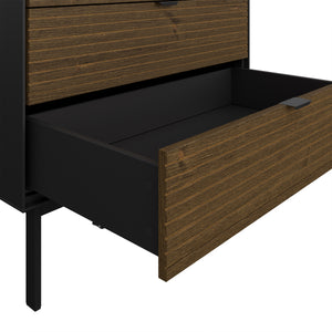 Soma Desk 2 Drawers Granulated Black Brushed espresso in Black & Pine Furniture To Go 1014120770231 5707252086060 Unveiling Soma Range: Elevate your home with contemporary sophistication. With its captivating two-tone beauty, robust construction, and versatile design, Soma is the ideal choice for any room. Upgrade your living spaces and embrace the perfect fusion of modern charm and functionality with the Soma Range. Dimensions: 1000mm x 791.5mm x 513mm (Height x Width x Depth) 
 Large storage solution for 
