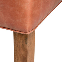 Load image into Gallery viewer, Tan Faux Leather Dining Chair in BROWN Hill Interiors 18334 5050140833490 High quality faux leather Handcrafted Beautifully made and incredibly stylish Dimensions: 96cm x 64cm x 48cm Weight: 7.5kg Volume: 0.21CBM This is the Tan Faux Leather Dining Chair, this is a gorgeous item of seating that is both luxurious and practical too. The tan colour is very on trend and would look beautiful in many interiors.