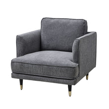 Load image into Gallery viewer, Richmond Grey Large Arm Chair in GREY Hill Interiors 21402 5050140140284 White glove delivery Dimensions: 89cm x 88cm x 92cm Weight: 21.8kg Volume: 0.39CBM