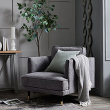 Load image into Gallery viewer, Hampton Grey Large Arm Chair in GREY Hill Interiors 21404 5050140140482 White glove delivery Dimensions: 89cm x 88cm x 91cm Weight: 29.2kg Volume: 0.57CBM