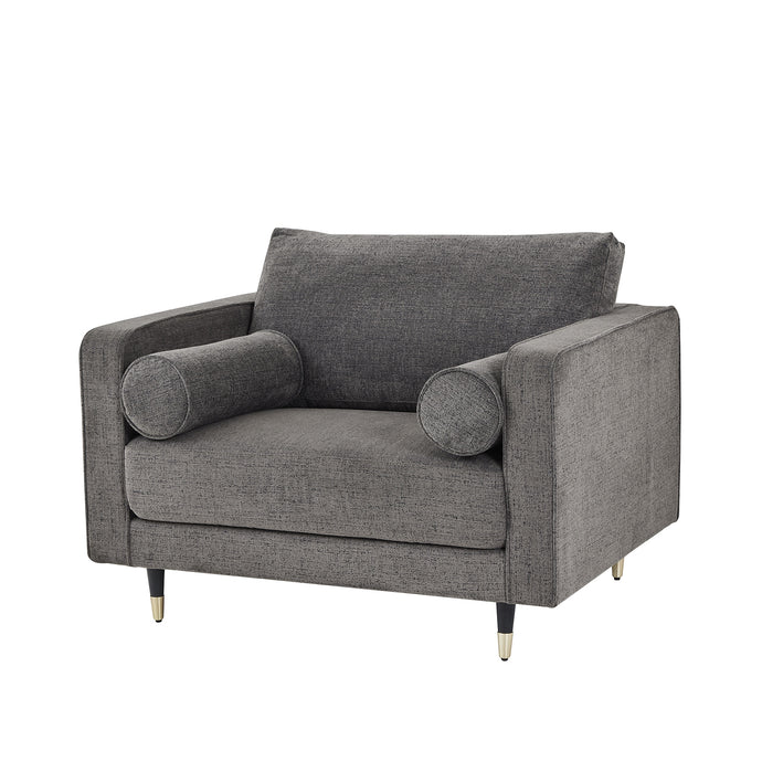 Hampton Grey Large Arm Chair in GREY Hill Interiors 21404 5050140140482 White glove delivery Dimensions: 89cm x 88cm x 91cm Weight: 29.2kg Volume: 0.57CBM