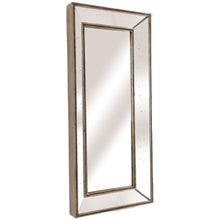 Load image into Gallery viewer, Augustus Wall Mirror in BRONZE Hill Interiors 22278 5050140227886 White glove delivery Dimensions: 120cm x 55cm x 8cm Weight: 15.5kg Volume: 0.1CBM The Augustus Wall Mirror features popular bronze detailing, accentuating its timeless charm and adding a touch of warmth to its overall aesthetic. Each detail is meticulously crafted to perfection, ensuring a seamless fusion of style and functionality.