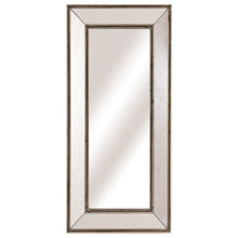 Load image into Gallery viewer, Augustus Wall Mirror in BRONZE Hill Interiors 22278 5050140227886 White glove delivery Dimensions: 120cm x 55cm x 8cm Weight: 15.5kg Volume: 0.1CBM The Augustus Wall Mirror features popular bronze detailing, accentuating its timeless charm and adding a touch of warmth to its overall aesthetic. Each detail is meticulously crafted to perfection, ensuring a seamless fusion of style and functionality.