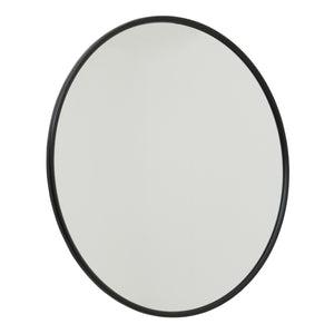 Black Large Circular Metal Wall Mirror in BLACK Hill Interiors 22483 5050140248386 White glove delivery Dimensions: 120cm x 120cm x 2cm Weight: 15.1kg Volume: 0.1CBM This is the Black Large Circular Metal Wall Mirror, at 120cm across this is sure to be an eye catching statement piece in any space. Built from metal with a simple, black finish this item makes a great feature on an empty wall space while the elegant black finish gives it a contemporary edge.
