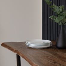 Load image into Gallery viewer, Live Edge Large Bar Table in BLACK Hill Interiors 22701 5050140270189 White glove delivery Dimensions: 100cm x 180cm x 70cm Weight: 50.72kg Volume: 0.44CBM This is the Live Edge Bar Table. Made from Indian hardwood (acacia), this Live Edge bar table is the perfect place to set up your home bar and has a stylish metal base, giving it an industrial luxe style. Elevate your home entertainment set-up with this stylish piece. 

The Live Edge wood creates real charm and character and helps you to bring a feel of 