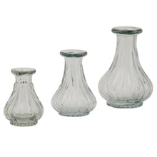 Load image into Gallery viewer, Batura Bud Vase Large in CLEAR Hill Interiors 22906 5050140290682 Dimensions: 12cm x 8cm x 8cm Weight: 0.18kg Volume: 0.03CBM