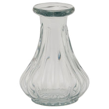 Load image into Gallery viewer, Batura Bud Vase Medium in CLEAR Hill Interiors 22907 5050140290781 Dimensions: 9cm x 6cm x 6cm Weight: 0.09kg Volume: 0.02CBM