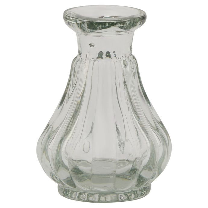 Batura Bud Vase Small in CLEAR Hill Interiors 22908 5050140290880 Dimensions: 8cm x 5cm x 5cm Weight: 0.07kg Volume: 0.01CBM