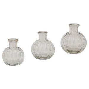 Volta Bud Vase Small in CLEAR Hill Interiors 22911 5050140291184 Dimensions: 6cm x 5cm x 5cm Weight: 0.05kg Volume: 0.01CBM