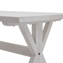 Load image into Gallery viewer, Stamford Plank Collection Dining Table in WHITE Hill Interiors 22925 5050140292587 White glove delivery Dimensions: 78cm x 180cm x 90cm Weight: 41kg Volume: 0.34CBM This is the Stamford Plank Collection Dining Table. The Stamford range’s 6-seater dining table is the perfect piece for a relaxed dining space and will instantly lighten the aesthetic of a room. Pared back, timeless and with a weathered familarity. Items from this range will feel like they&#39;ve always been there the moment they arrive. Deliberat