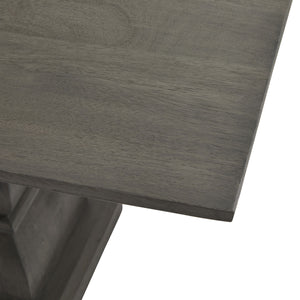 Lucia Collection Dining Table in GREY Hill Interiors 22966 5050140296684 White glove delivery Dimensions: 78cm x 200cm x 100cm Weight: 77.33kg Volume: 0.81CBM This is the Lucia Collection Dining Table. Part of the luxurious and impactful Lucia furniture range, this rectangular dining table commands attention in any interior setting thanks to its distinctive design with chunky silhouette. Each piece is individually handcrafted in hard wood (acacia) by skilled artisans to sculpt the striking design and finish