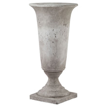 Load image into Gallery viewer, Tall Stone Effect Urn Planter in STONE Hill Interiors 22983 5050140298381 Dimensions: 82cm x 41cm x 41cm Weight: 11kg Volume: 0.19CBM This is the Tall Stone Effect Urn Planter. Sculptural and impactful, this sleek and stylish stone effect urn is everything an entryway needs for instant wow-factor. Display it as is or fill with faux florals to make a lasting impression. Matching smaller size urn available.