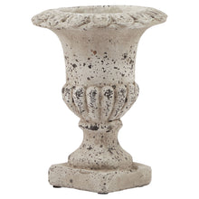 Load image into Gallery viewer, Large Fluted Stone Ceramic Urn in STONE Hill Interiors 22985 5050140298589 Dimensions: 40cm x 30cm x 30cm Weight: 6.5kg Volume: 0.05CBM This is the Large Fluted Stone Ceramic Urn. Sculptural and impactful, this stylish stone effect urn is everything an entryway needs for instant wow-factor. Display it as is or fill with faux florals to make a lasting impression. Matching smaller size available.