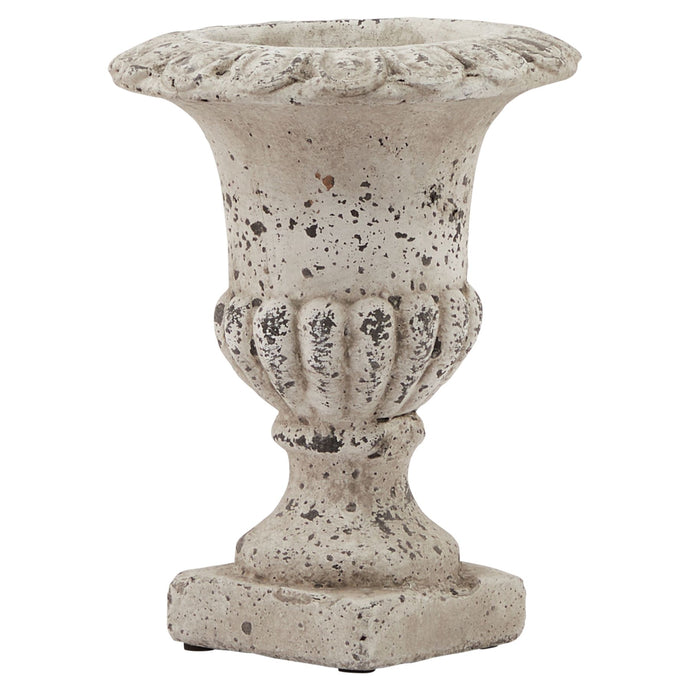 Large Fluted Stone Ceramic Urn in STONE Hill Interiors 22985 5050140298589 Dimensions: 40cm x 30cm x 30cm Weight: 6.5kg Volume: 0.05CBM This is the Large Fluted Stone Ceramic Urn. Sculptural and impactful, this stylish stone effect urn is everything an entryway needs for instant wow-factor. Display it as is or fill with faux florals to make a lasting impression. Matching smaller size available.