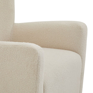 Lingfield Bouclé Armchair in CREAM Hill Interiors 22996 5050140299685 White glove delivery Dimensions: 84cm x 74cm x 81cm Weight: 19.9kg Volume: 0.48CBM Wrapped in sumptuously soft boucle fabric, the Lingfield Armchair invites you to sink into its plush embrace and unwind in style. Its tactile appeal adds depth and visual interest to any room, while the subtle mid-tone wood stain of its legs enhances its modern aesthetic.