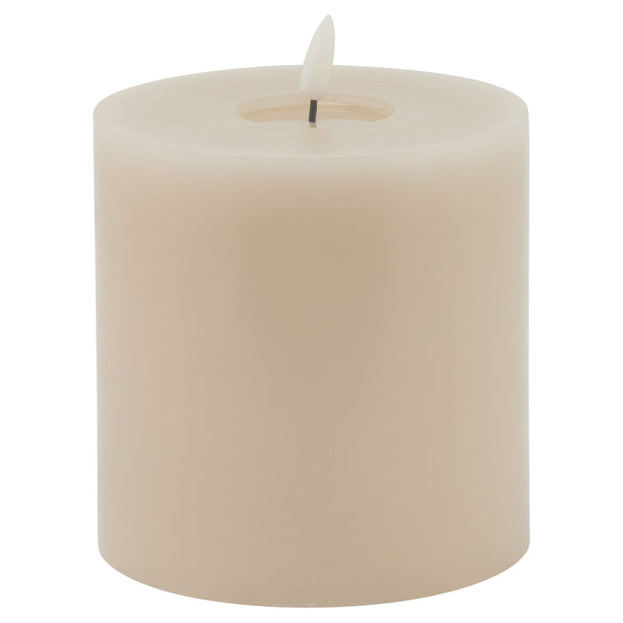 Luxe Collection Melt Effect 5x5 Taupe LED Wax Candle Hill Interiors 23034 5050140303481 Dimensions: 13cm x 13cm x 13cm Weight: 0.598kg Volume: 0.03CBM