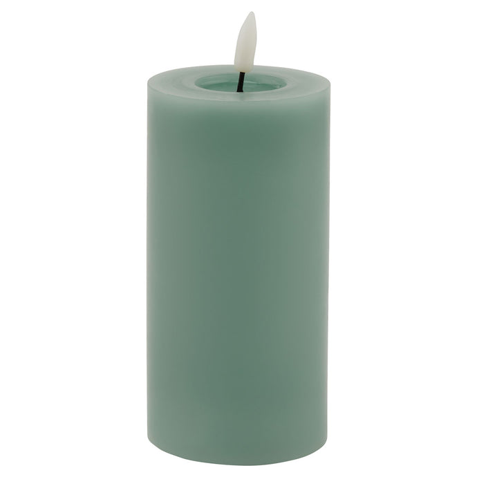 Luxe Collection Melt Effect 3x6 Sage LED Wax Candle in SAGE Hill Interiors 23038 5050140303887 Dimensions: 15cm x 8cm x 8cm Weight: 0.2398kg Volume: 0.04CBM