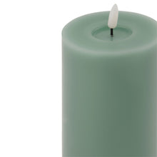 Load image into Gallery viewer, Luxe Collection Melt Effect 3.5x9 Sage LED Wax Candle in SAGE Hill Interiors 23039 5050140303986 Dimensions: 23cm x 9cm x 9cm Weight: 0.4899kg Volume: 0.08CBM