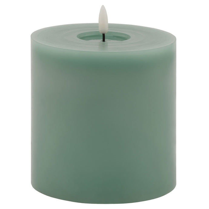 Luxe Collection Melt Effect 5x5 Sage LED Wax Candle in SAGE Hill Interiors 23040 5050140304082 Dimensions: 13cm x 13cm x 13cm Weight: 0.6205kg Volume: 0.03CBM