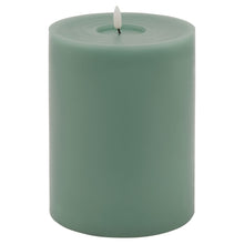 Load image into Gallery viewer, Luxe Collection Melt Effect 6x8 Sage LED Wax Candle in SAGE Hill Interiors 23041 5050140304181 Dimensions: 20cm x 15cm x 15cm Weight: 0.951kg Volume: 0.06CBM