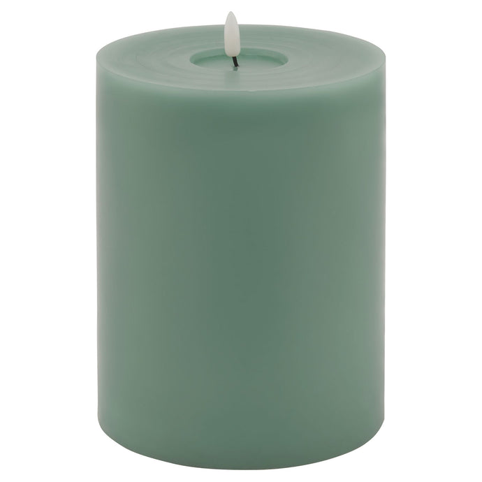 Luxe Collection Melt Effect 6x8 Sage LED Wax Candle in SAGE Hill Interiors 23041 5050140304181 Dimensions: 20cm x 15cm x 15cm Weight: 0.951kg Volume: 0.06CBM