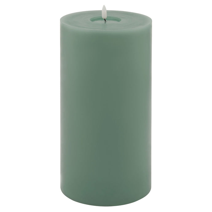 Luxe Collection Melt Effect 6x12 Sage LED Wax Candle in SAGE Hill Interiors 23042 5050140304280 Dimensions: 30cm x 15cm x 15cm Weight: 1.4kg Volume: 0.04CBM