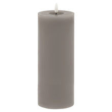 Load image into Gallery viewer, Luxe Collection Melt Effect 3.5x9 Grey LED Wax Candle in GREY Hill Interiors 23045 5050140304587 Dimensions: 23cm x 9cm x 9cm Weight: 0.4949kg Volume: 0.08CBM