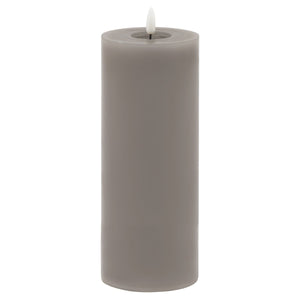 Luxe Collection Melt Effect 3.5x9 Grey LED Wax Candle in GREY Hill Interiors 23045 5050140304587 Dimensions: 23cm x 9cm x 9cm Weight: 0.4949kg Volume: 0.08CBM