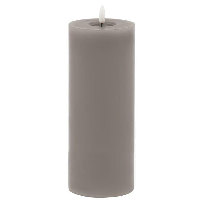 Luxe Collection Melt Effect 3.5x9 Grey LED Wax Candle in GREY Hill Interiors 23045 5050140304587 Dimensions: 23cm x 9cm x 9cm Weight: 0.4949kg Volume: 0.08CBM