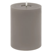 Load image into Gallery viewer, Luxe Collection Melt Effect 6x8 Grey LED Wax Candle in GREY Hill Interiors 23047 5050140304785 Dimensions: 20cm x 15cm x 15cm Weight: 0.9875kg Volume: 0.06CBM