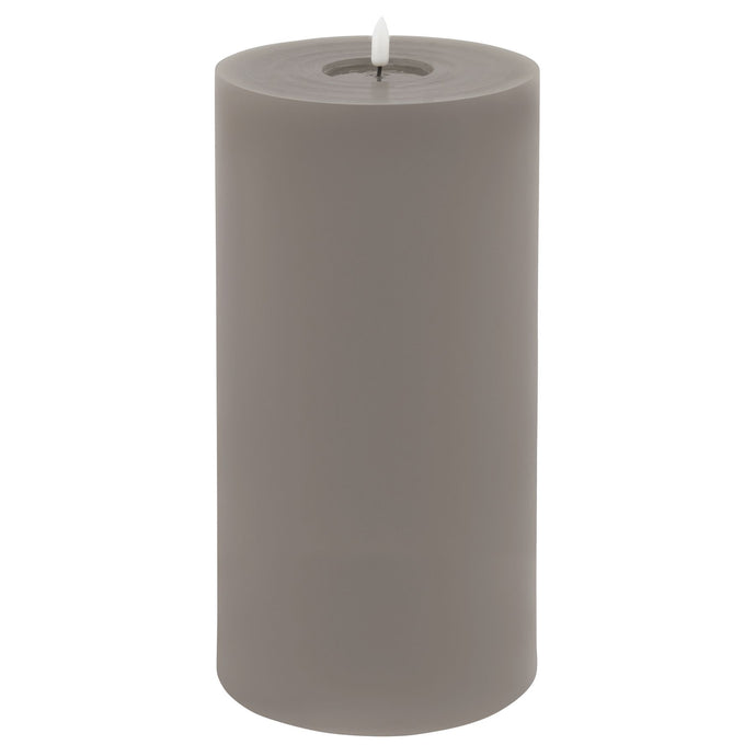Luxe Collection Melt Effect 6x12 Grey LED Wax Candle in GREY Hill Interiors 23048 5050140304884 Dimensions: 30cm x 15cm x 15cm Weight: 1.381kg Volume: 0.04CBM