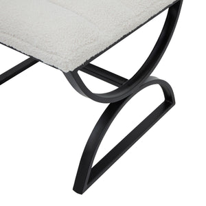 Bouclé Ribbed Footstool in BLACK Hill Interiors 23085 5050140308585 Dimensions: 56cm x 46cm x 45cm Weight: 7.4kg Volume: 0.14CBM This is the Boucle Ribbed Footstool. Designed with sleek lines, streamlined silhouette and curved features, this footstool effortlessly complements contemporary decor, making it an ideal addition to modern living rooms, bedrooms, or reading nooks. Pair it with the Boucle Ribbed Ark Chair.