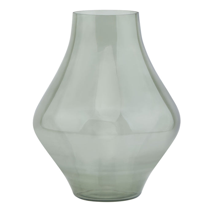 Platform Bouquet Vase Sage Green in SAGE Hill Interiors 23098 5050140309889 Dimensions: 38cm x 30cm x 30cm Weight: 2kg Volume: 0.05CBM This is the Platform Bouquet Vase. This glassware is a perfect partner to our new Stamford furniture range, injecting some subtle and soothing tones to its display cabinets and surfaces. A sought-after design that pairs well with the Smoked Sage Collection.