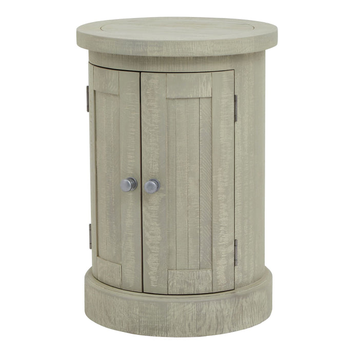 Saltaire Collection Round 2 Door Cupboard in GREY Hill Interiors 23103 5050140310380 Dimensions: 72cm x 50cm x 50cm Weight: 27kg Volume: 0.23CBM This is the Saltaire Collection Round 2 Door Cupboard. The Saltaire Collection presents on-trend contemporary curved elements, including smooth outlines and organic shapes that embody a sense of softness; it adds a modern flair while still maintaining a timeless appeal. Pared back, each piece is finished with a treated wood stain, instilling a sense of weathered fa