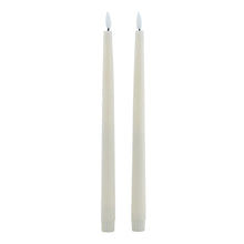 Load image into Gallery viewer, Luxe Collection S/2 Taupe LED Wax Dinner Candles Hill Interiors 23119 5050140311981 Dimensions: 25cm x 2cm x 2cm Weight: 0.144kg Volume: 0.03CBM