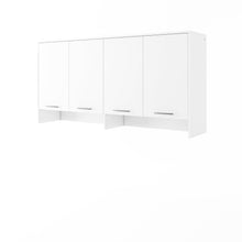 Load image into Gallery viewer, CP-11 Over Bed Unit for Horizontal Wall Bed Concept 90cm Arte-N CONCEPT CP-11 G This item is perfect for providing maximum bedroom space especially in small rooms which makes it a great addition to your home.    W215cm x H108cm x D46cm This cabinet perfectly matches our horizontal Concept wall beds Provides shelving storage The carcass is made from solid 22mm laminated board Weight: Matt Version: 89kg Gloss Version: 94kg Estimated Direct Home Delivery Time: 3-5 Weeks ASSEMBLY WALL MOUNTING Wall beds must be