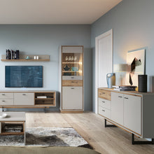Load image into Gallery viewer, Rivero 2 Door 3 Drawer Sideboard  in Grey and Oak Furniture To Go 4465680 5900355153770 Unique furniture allows you to create your own, carefully planned interior, where every detail is important. Independent organization of the interior design, from the planning phase to implementation can bring you a lot of joy. Choose the Rivero series, dedicated to the living room and dining room. The furniture impresses with its design and functionality and high-quality workmanship. The presented sideboard is an exampl