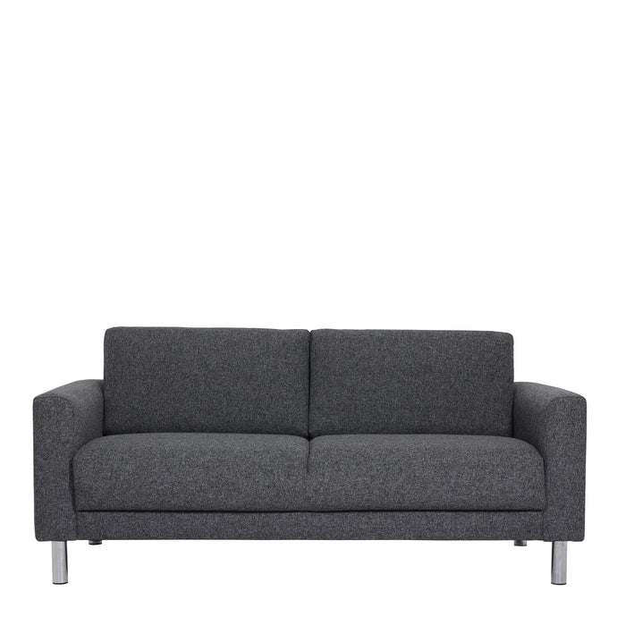 Cleveland 2-Seater Sofa in Nova Anthracite Furniture To Go 60120116 763250345269 2-Seater Sofa in Nova Anthracite. Simply stylish with sleek lines and cool chrome feet, this 2-seater sofa is the perfect fit to create a cosy spot in any room. The eye-catching sofa range offers a generous modern design while being irresistible comfortable. Available in Nova Anthracite or Nova Light Grey. Dimensions: 810mm x 1790mm x 900mm (Height x Width x Depth) 
 Frame: Solid pinewood, plywood and pre-covered chipboard 
 Fo