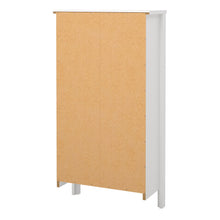 Load image into Gallery viewer, Madrid Shoe Cabinet 2 Flap Door White Furniture To Go 726796834949 5713035082952 Introducing the Madrid Shoe Cabinet with Two Flap Doors – a sophisticated and modern wardrobe designed to add an elegant touch to your space. With its sleek design and a simple metal handle, this two-door cabinet offers a perfect blend of style and functionality. For those seeking a bolder statement, it is also available in a contrasting white finish. Experience the essence of contemporary elegance with the Madrid Shoe Cabinet.