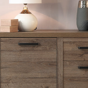 Corona Chest of Drawers in Tabak Oak Furniture To Go 801cr2k241-d64 5904767852641 Discover the captivating allure of the Corona collection, where practicality meets sophistication, the collection offers open recesses, drawers, doors, and shelves. Provide secure and stylish storage solutions with this high-quality selection of furniture. Dimensions: 903mm x 2128mm x 413mm (Height x Width x Depth) 
 Traditional design 
 Dark warm tabak oak effect 
 4 doors 
 2 drawers 
 4 internal adjustable shelves 
 Sturdy 