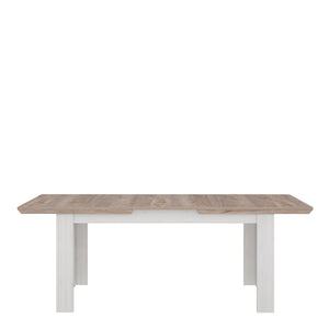 Illopa Illoppa Dining Table Extended in Oak Nelson/Snowy Oak Furniture To Go 801eplt401-j99 5904767833961 Enhance the ambiance of your home with the exquisite Illopa collection, a seamless fit for any living space. Its most outstanding feature lies in the array of shapes it offers, granting you the freedom to artistically arrange every room in your house, from the inviting hall to the cozy living room. The captivating combination of beautiful white and oak imbues your home with a sense of tranquility, foste