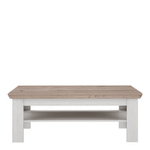 Load image into Gallery viewer, Illopa Illoppa Coffee Table in Oak Nelson/Snowy Oak Furniture To Go 801eplt501-j99 5904767833954 Enhance the ambiance of your home with the exquisite Illopa collection, a seamless fit for any living space. Its most outstanding feature lies in the array of shapes it offers, granting you the freedom to artistically arrange every room in your house, from the inviting hall to the cozy living room. The captivating combination of beautiful white and oak imbues your home with a sense of tranquility, fostering an a
