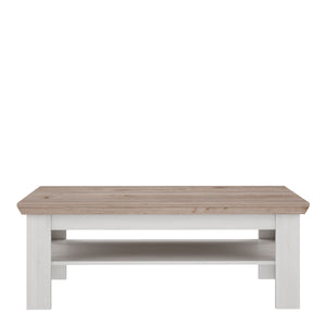 Illopa Illoppa Coffee Table in Oak Nelson/Snowy Oak Furniture To Go 801eplt501-j99 5904767833954 Enhance the ambiance of your home with the exquisite Illopa collection, a seamless fit for any living space. Its most outstanding feature lies in the array of shapes it offers, granting you the freedom to artistically arrange every room in your house, from the inviting hall to the cozy living room. The captivating combination of beautiful white and oak imbues your home with a sense of tranquility, fostering an a