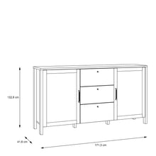 Load image into Gallery viewer, Malte Brun Chest of Drawers in Waterford Oak Furniture To Go 801mtbk2311-d84 5904767829513 Step into a world of refined beauty and exquisite charm with the noble Waterford Oak decor, an exceptional masterpiece that flawlessly imitates the allure of natural wood. Designed to infuse your interior with warmth and sophistication, this extraordinary creation is set to elevate your living space to new heights of opulence. Dimensions: 915mm x 1712mm x 415mm (Height x Width x Depth) 
 Modern Country Style 
 Rich, w